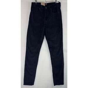 Levi's Black Corduroy 721 High Rise Skinny pant NWT 28x30